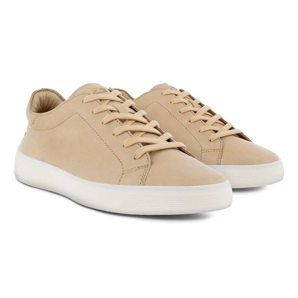 Tenis Hombre - ECCO Street Tray Laced - Beige - PKL823965